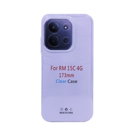Capa de Silicone Macio com Moldura de Câmera para Xiaomi Redmi 15C 173mm Transparente